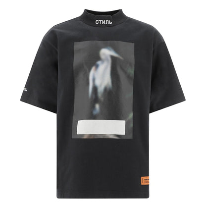 Heron Preston Mock Neck Censored Heron T-Shirt Black