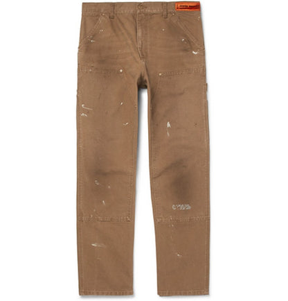 Heron Preston x Carhartt Canvas Work Pants Tan