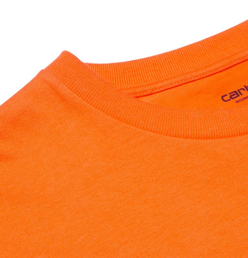 Heron Preston x Carhartt Oversized Embroidered T-shirt Orange/Multicolor