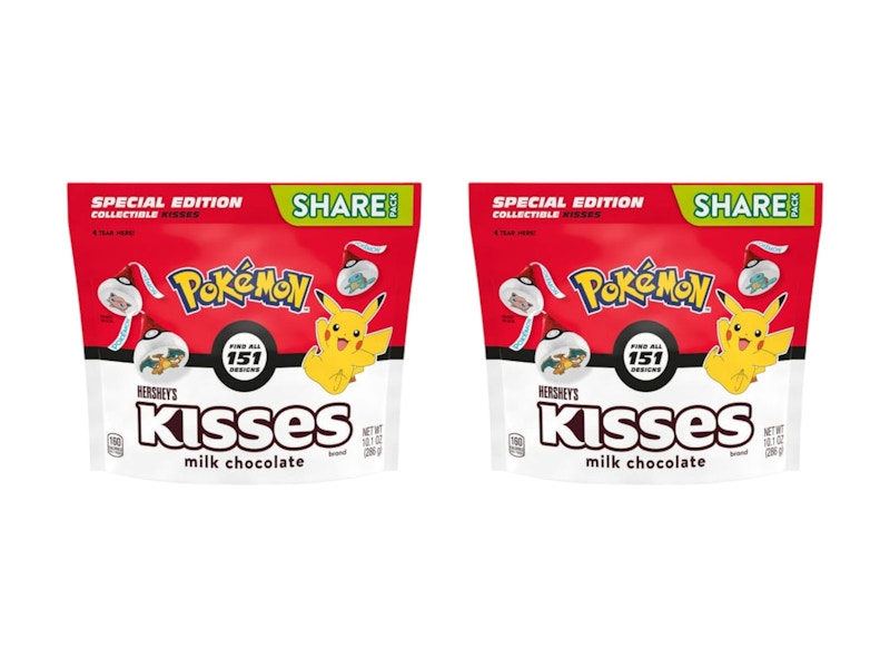 Hershey's Kisses Milk Chocolate Pokemon Candy 2x Lots Share Pack 10.1oz (Not Fit For Human Consumption)