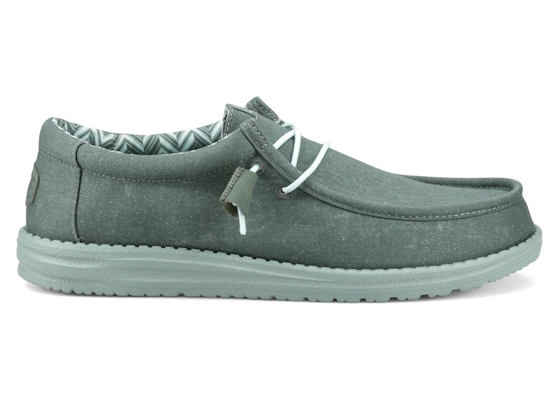 Hey Dude Wally Stretch Canvas Duck Green Iceberg Green