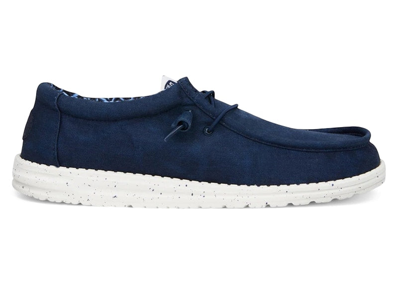 Hey Dude Wally Stretch Canvas Navy