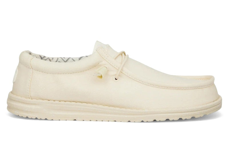 Hey Dude Wally Stretch Canvas Stone White