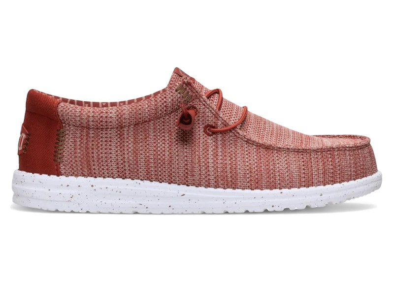 Hey Dude Wally Stretch Sox Burnt Red Multi
