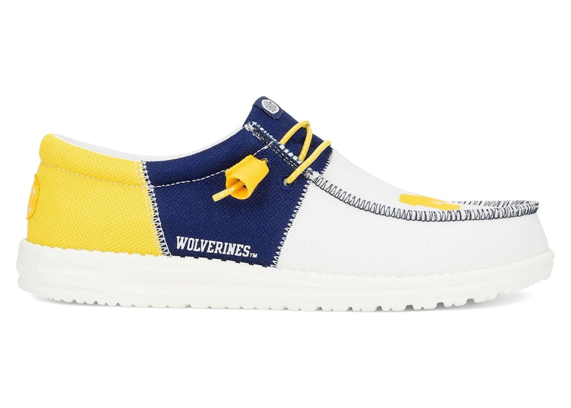 Hey Dude Wally Tri Michigan Wolverines White Yellow