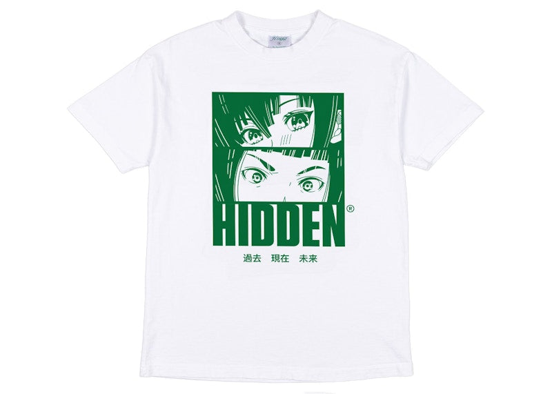 Hidden NY Anime Tee White/Green