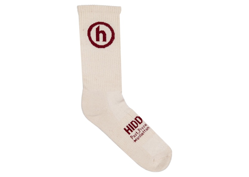 Hidden NY Crew Socks Maroon