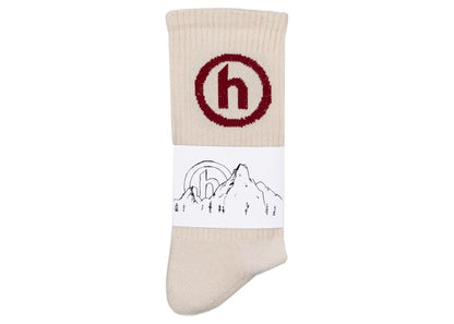 Hidden NY Crew Socks Maroon