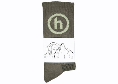 Hidden NY Crew Socks Olive