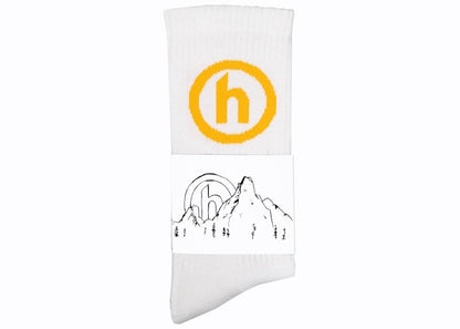 Hidden NY Crew Socks White/Yellow