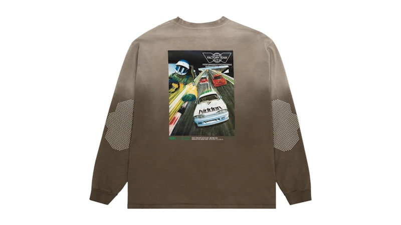 Hidden NY Factory Team Washed L/S Tee Brown