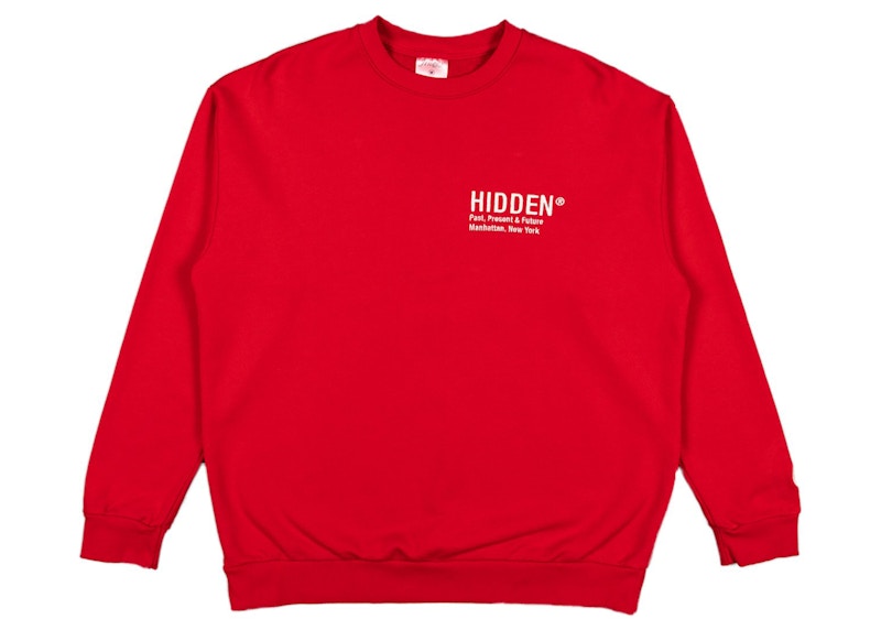 Hidden NY Logo Crewneck Candy Apple
