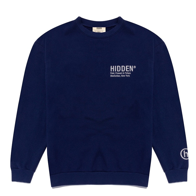 Hidden NY Logo Crewneck Sweatshirt Navy