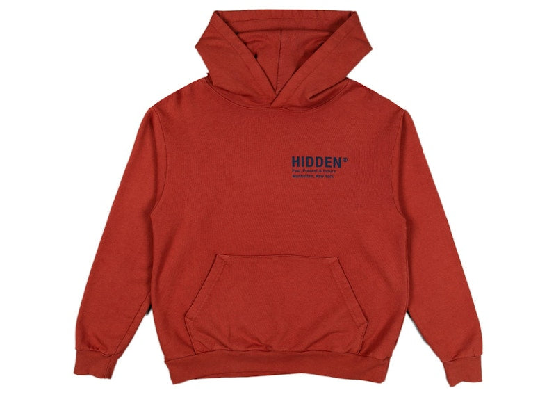 Hidden NY Logo Hoodie Cranberry