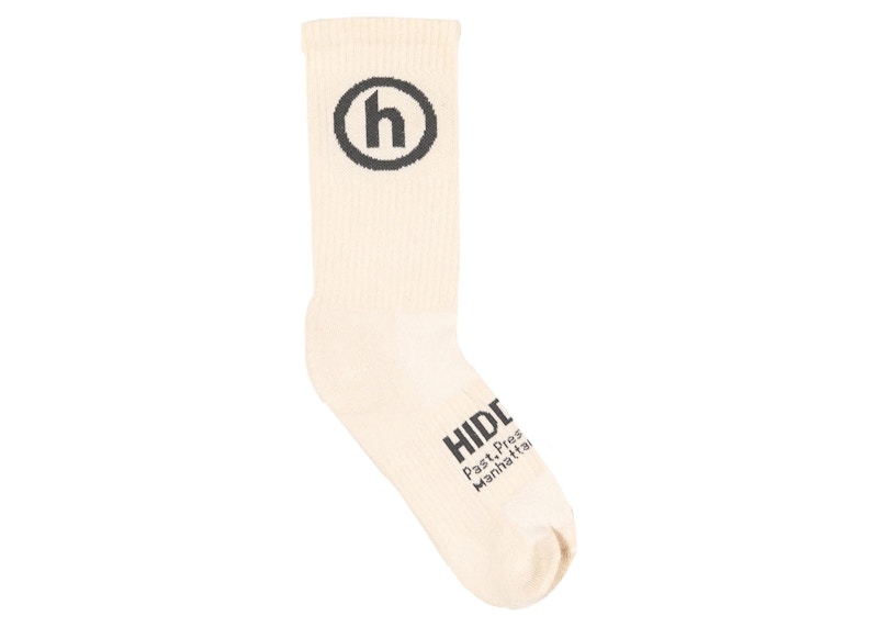 Hidden NY Logo Socks Tan/Grey