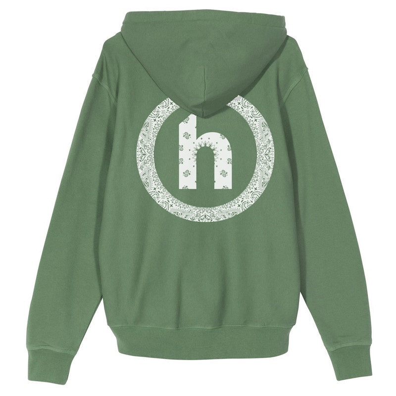 Hidden NY Paisley Hoodie Green