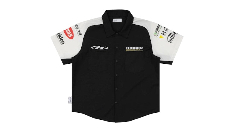 Hidden NY Pit Crew Work Shirt Black/White