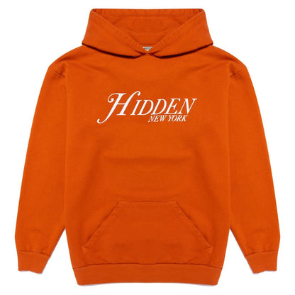 Hidden NY Script Hoodie Orange