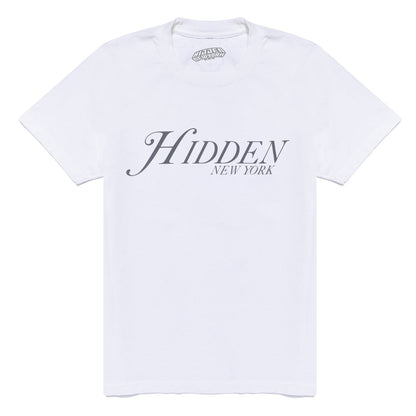 Hidden NY Script Tee White