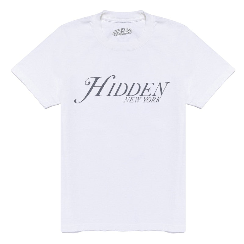 Hidden NY Script Tee White