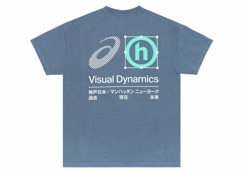 Hidden NY x ASICS Visual Dynamics Tee Blue