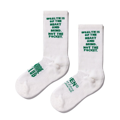 Hidden NY x Billionaire Boys Club Socks White/Green
