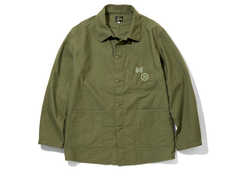 Hidden NY x Needles D.N. Coverall Jacket Olive