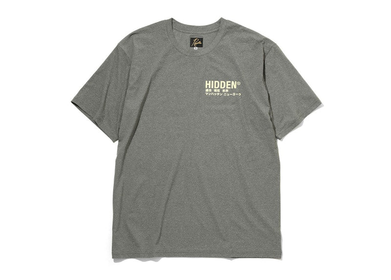 Hidden NY x Needles S/S Crewneck Tee Grey