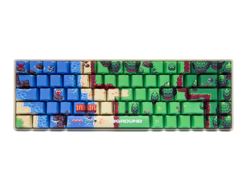 Higround Amora Bay Basecamp 65 Keyboard Blue/Tan