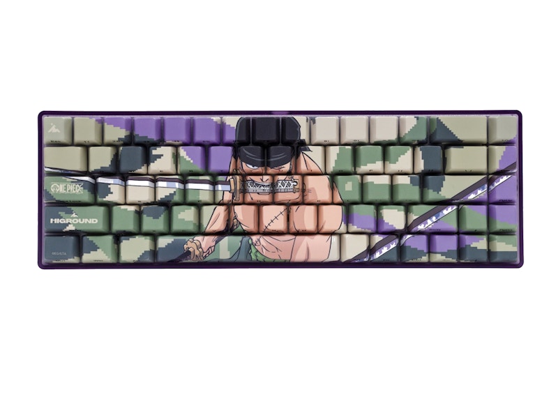 Higround x One Piece Zoro Basecamp 65 Keyboard Green/Purple
