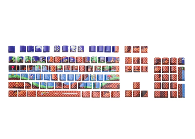 Higround x Sonic the Hedgehog Green Hill Zone Keycap Set Blue/Brown