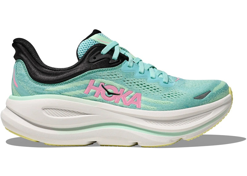 Hoka One One Bondi 9 Blue Spark Mint Fluorite (Women's)