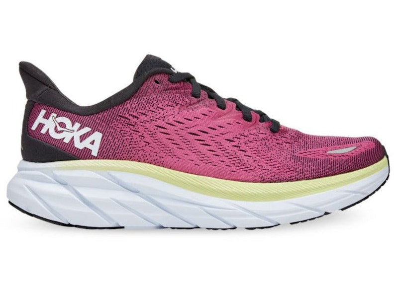 Hoka One One Clifton 8 Ibis Rose Pink Green (Women's)