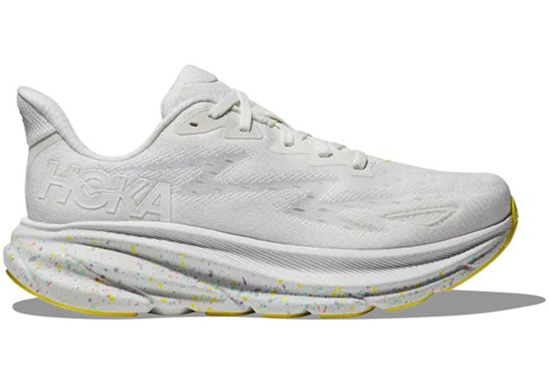 Hoka One One Clifton 9 White Lemonade
