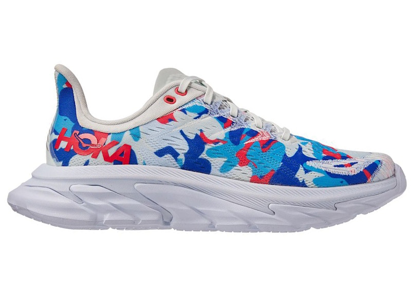 Hoka One One Clifton Edge Geometric White Ballard Blue (All Gender)