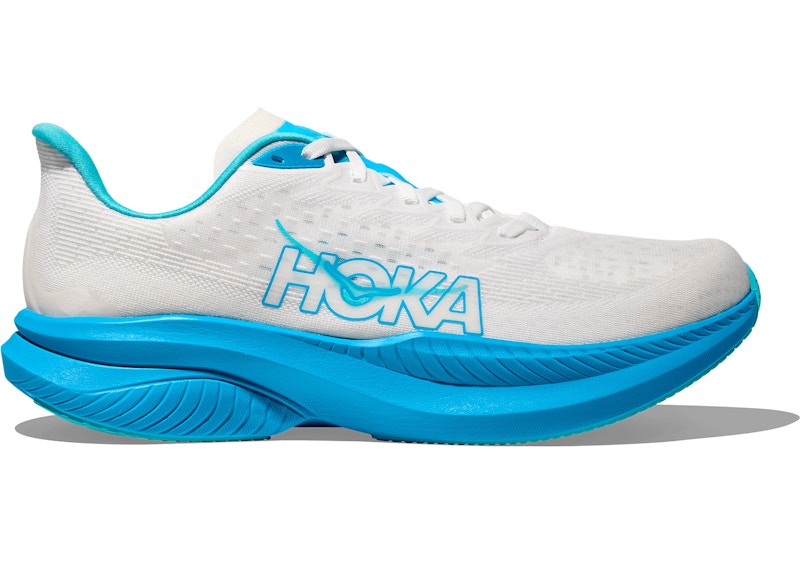 Hoka One One Mach 6 White Skyward Blue