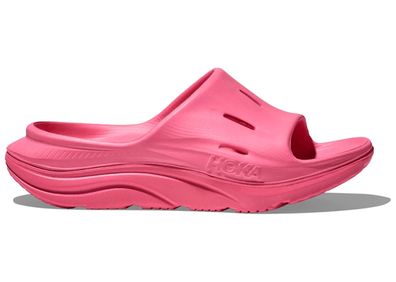 Hoka One One Ora Recovery Slide 3 Neon Rose