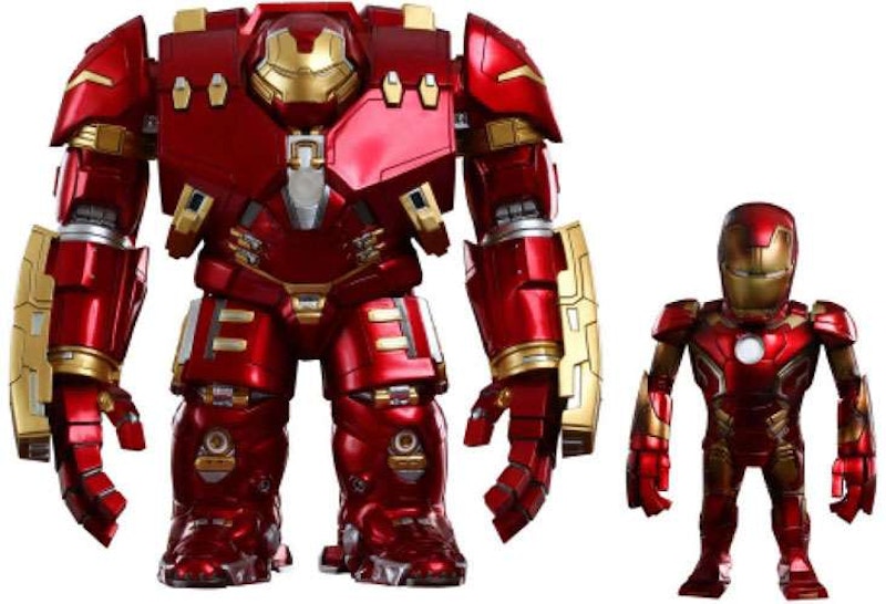 Hot Toys / Artist Mix Marvel Artist Mix Figure Series 1 Hulkbuster & Mark XLIII Damageds Action Figure