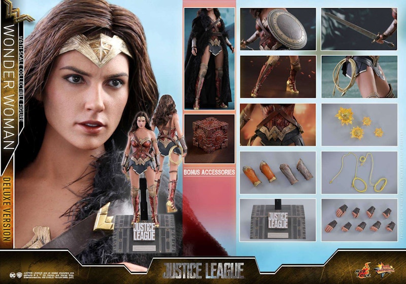 Hot Toys DC Justice League Movie Wonder Woman Deluxe Version Collectible Figure