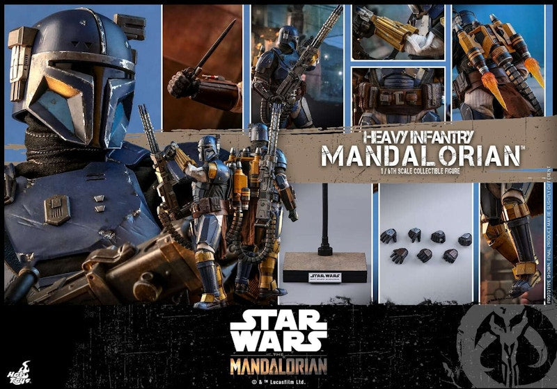 Hot Toys Star Wars The Mandalorian Heavy Infantry Mandalorian Paz Vizla Collectible Figure