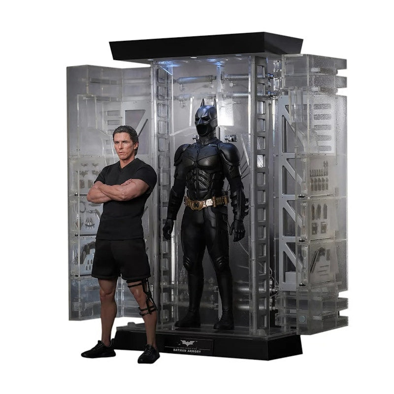 Hot Toys The Dark Knight Rises Batman Armory with Bruce Wayne MMS 702 Action Figure
