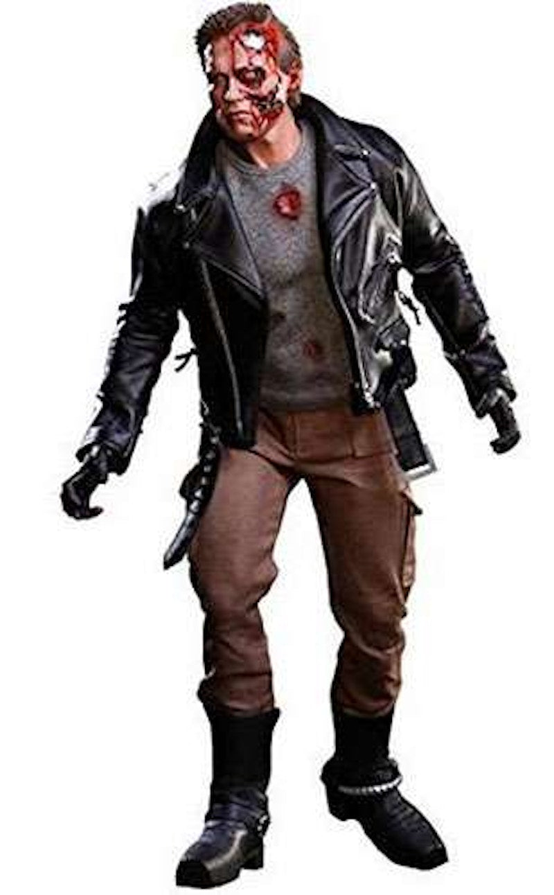 Hot Toys The Terminator T-800 Battle Damaged Version Collectible Figure