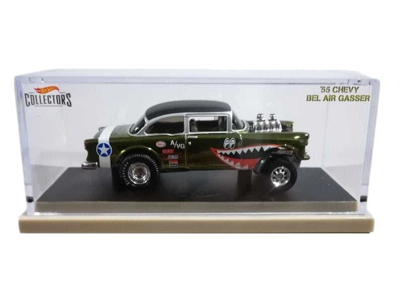 Hot Wheels RLC 55 Chevy Bel Air Gasser Spectraflame Olive (Black Roof)