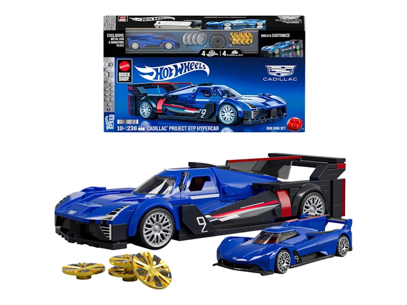 Hot Wheels Brick Shop Cadillac Project GTP Hypercar Building Set
