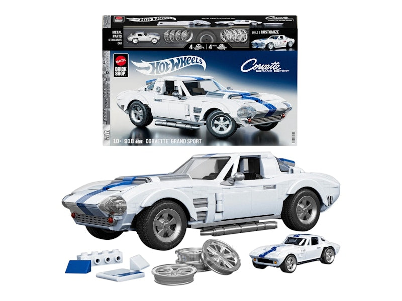 Hot Wheels Brick Shop Corvette Grand Sport Building Set