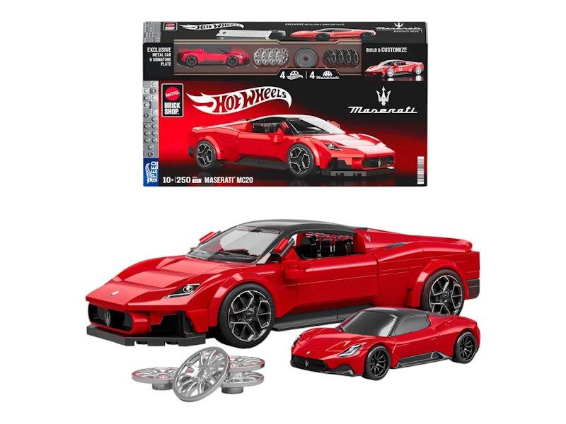 Hot Wheels Brick Shop Maserati MC20 Building Set