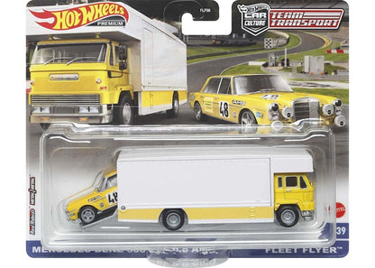 Hot Wheels Car Culture Team Transport Mercedes CLK-GTR with Aero Lift