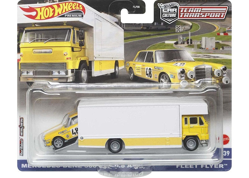 Hot Wheels Car Culture Team Transport Mercedes CLK-GTR with Aero Lift