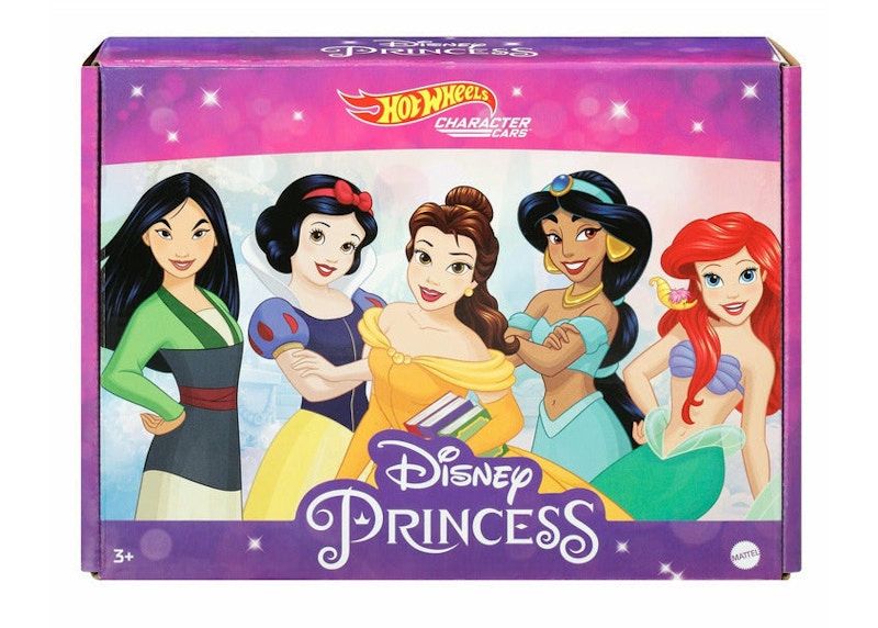 Hot Wheels Disney Princess Character Cars Set of 5