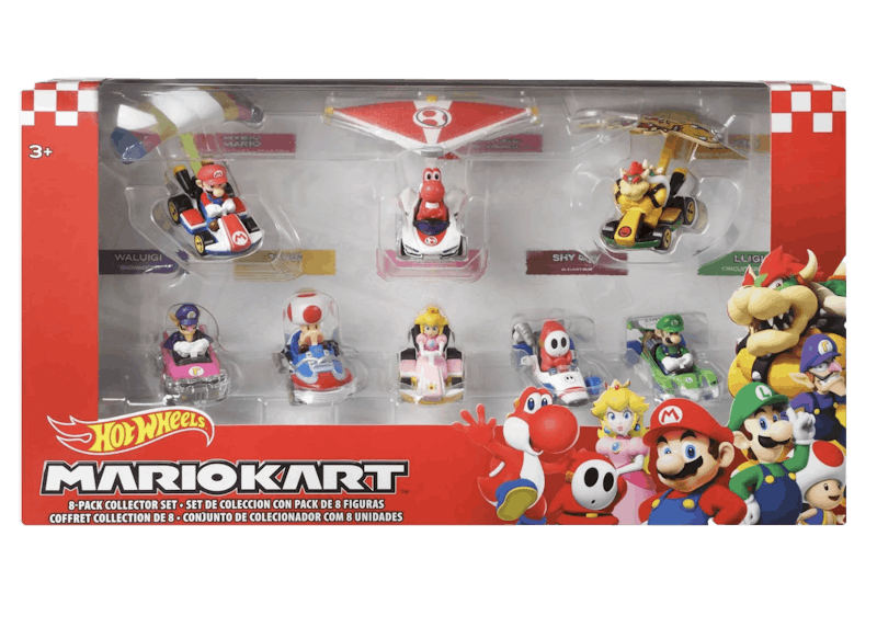 Hot Wheels Mario Kart Collectors Set of 8